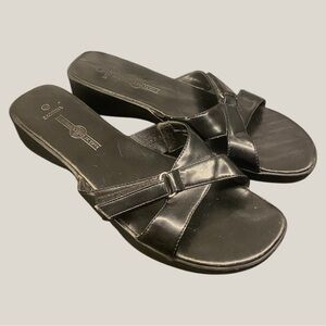 Premier Collection Sabrina Velcro Strap Heeled Sandal Size 10